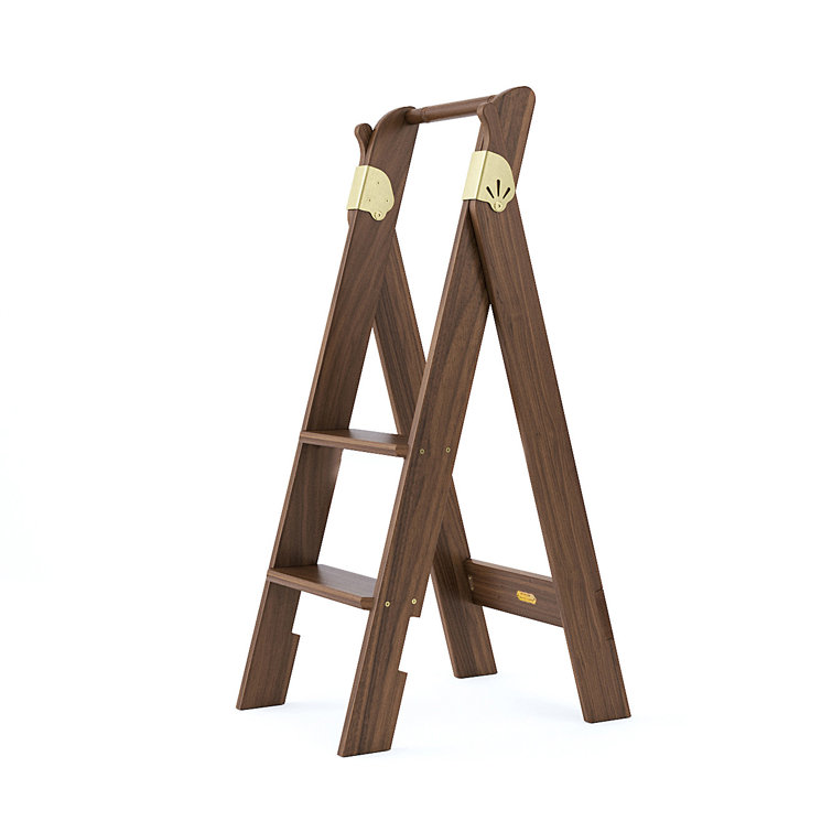 Small wooden 2025 folding step ladder